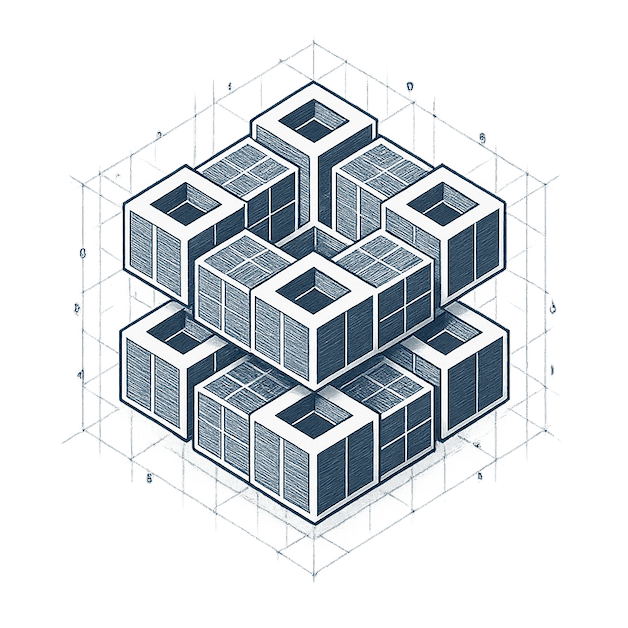 UIBlox blueprint cubes